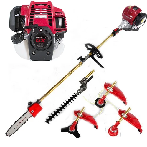 GX50 LAWN MOWER  5 in 1 Multi tool Brush cutter 4 stroke Petrol hedge trimmer