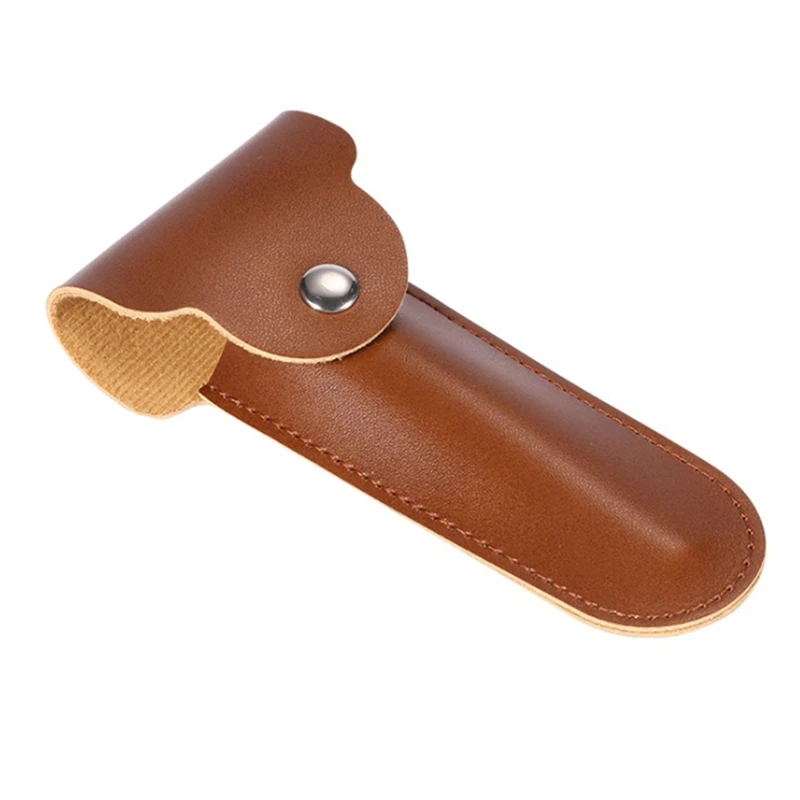 Case Travel Holder Manual Double Edge Safety Razors Container Pu Leather Bag