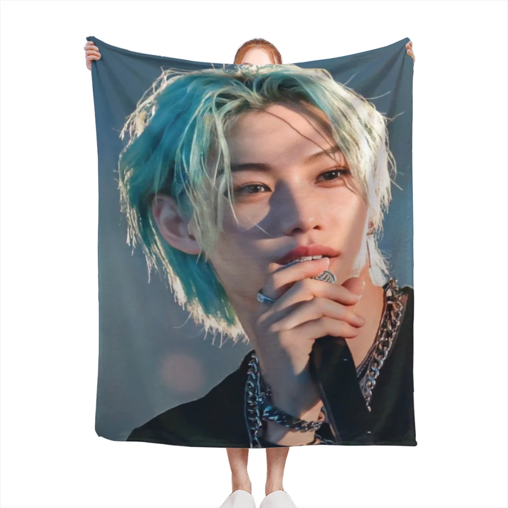 Popular-Bands-Like-Stray-K-Детское фланелевое многофункциональное теплое одеяло с крышкой