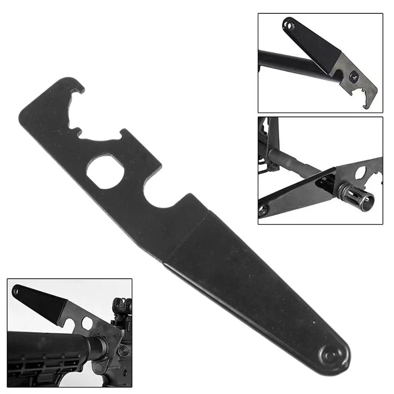 

AR15 Combo Wrench Castle Nut Wrench Barrel Nut Wrench Buttstock Tube Tool Handguard High Hardness with Rubber Handle