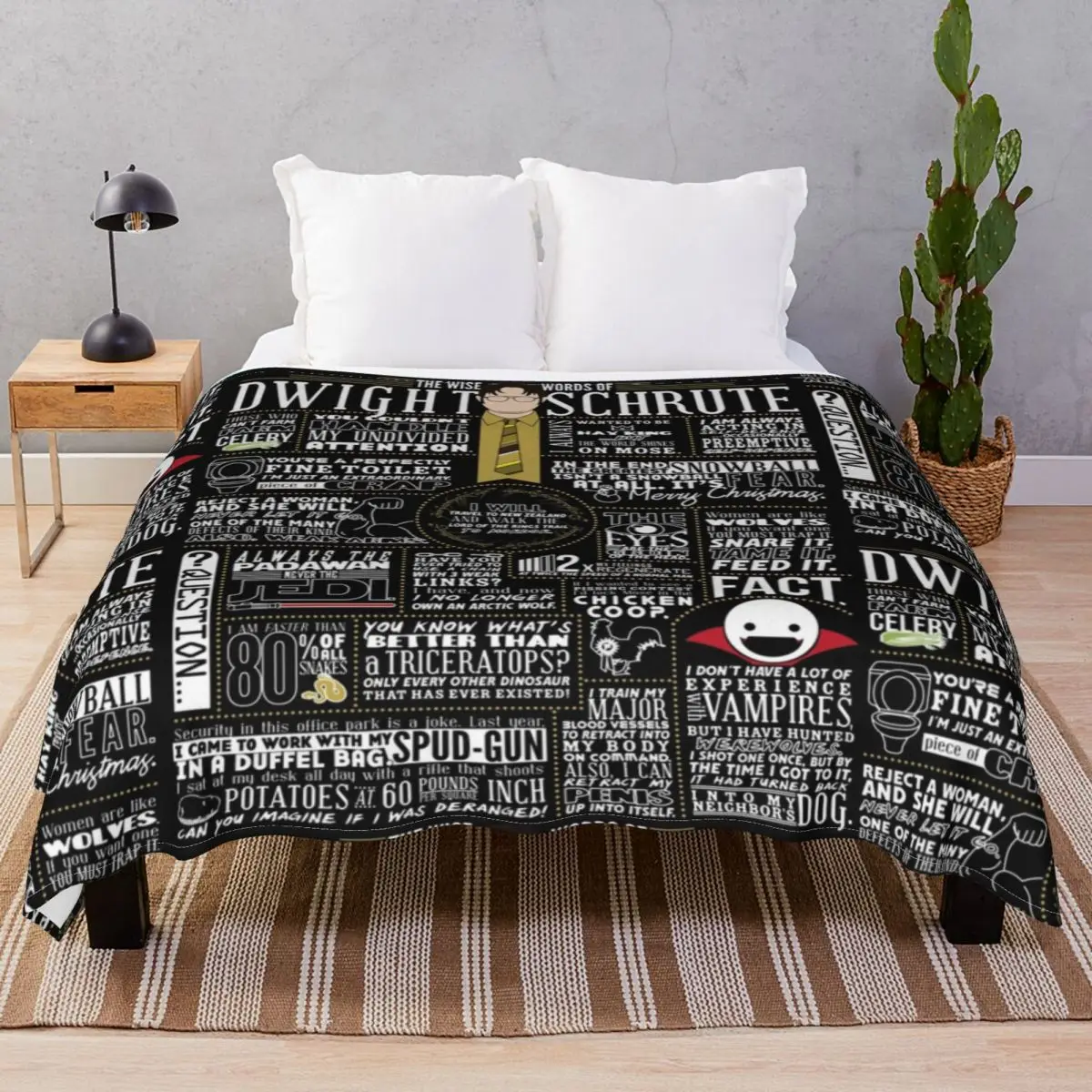 

The Wise Words Blankets Flannel Summer Comfortable Throw Blanket for Bedding Sofa Camp Office