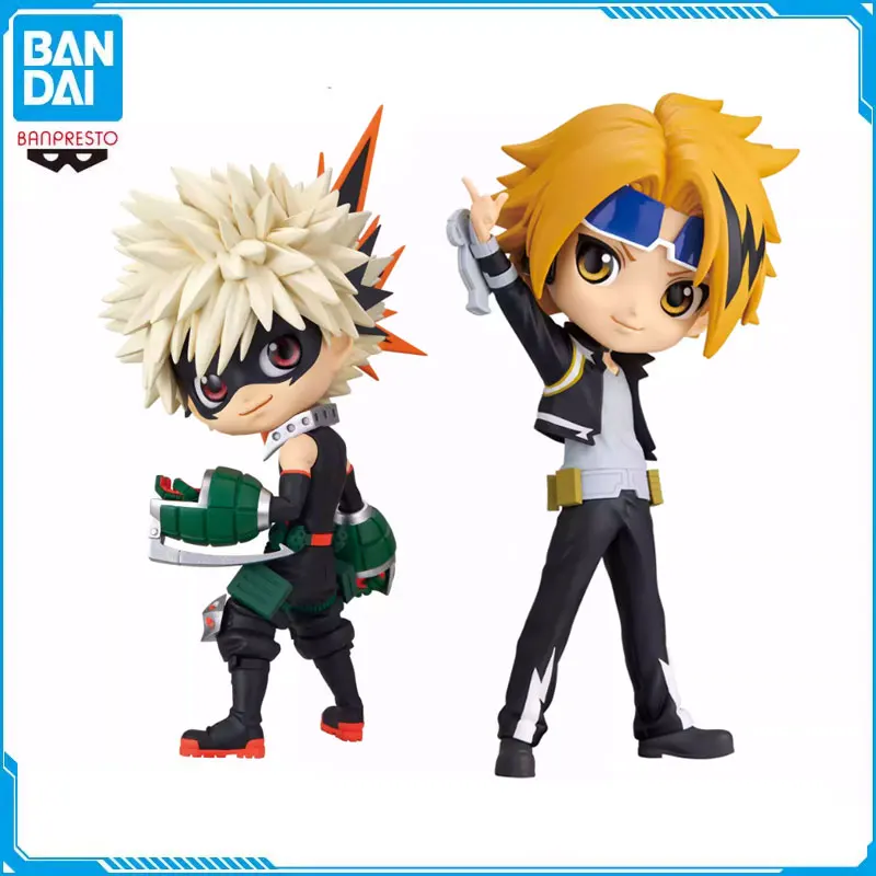 BANDAI оригинальная экшн-фигурка моя геройская Академия Bakugou Katsuki Kaminari Denki Q Posket аниме
