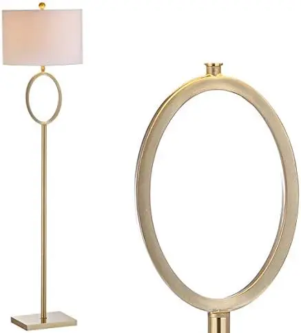 

April 61" Metal LED Floor Lamp, Modern, Contemporary, Glam, Traditional, Office, Living Room, Family Room, Dining Room, Bedr Cei