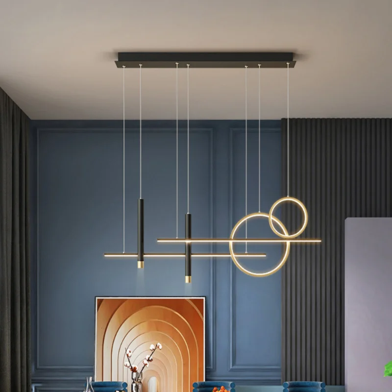 

LED chandelier Nordic Simple modern restaurant kitchen bedroom living room chandelier