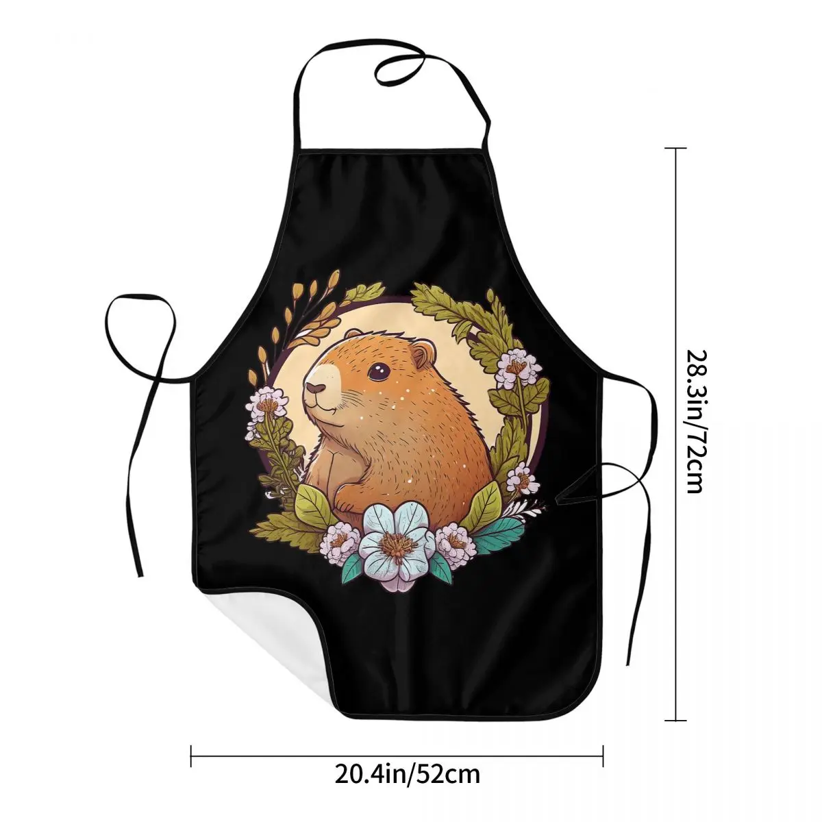 Индивидуальный нагрудник с милыми животными гигантская капибара фартук для