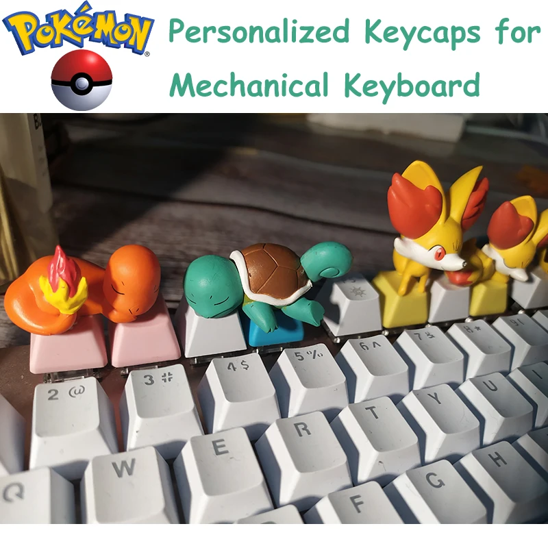 3d-колпачки для клавиш Pokemon Пикачу Бульбазавр PBT механической игровой клавиатуры |