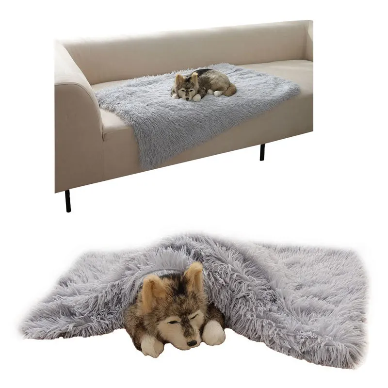 

Fluffy Plush Dog Blanket Pet Sleeping Mat Cushion Mattress Extra Soft Warm Pet Throw Blankets for Small Medium Large Dogs & Cats