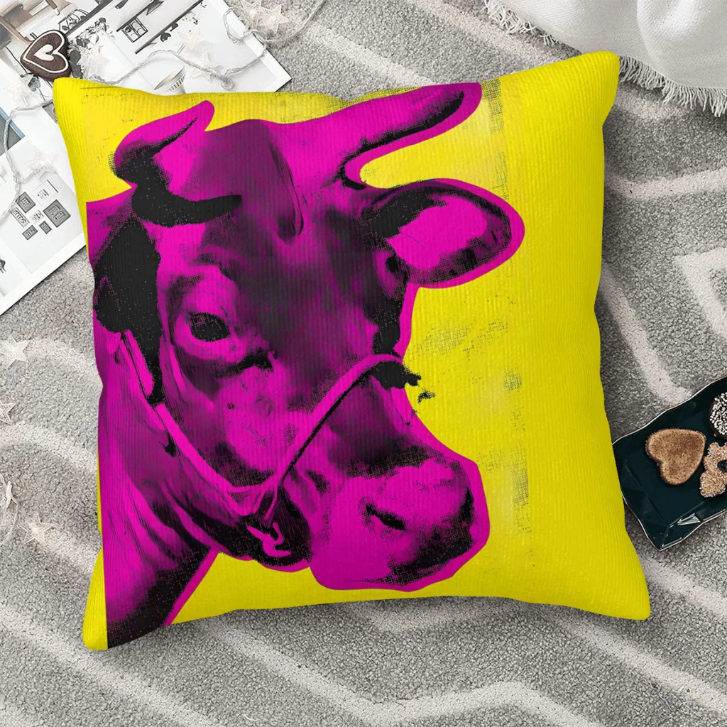 COW Y Throw Pillow Case Animal Short Plus Cushion Covers Home Sofa Chair Decorative Backpack