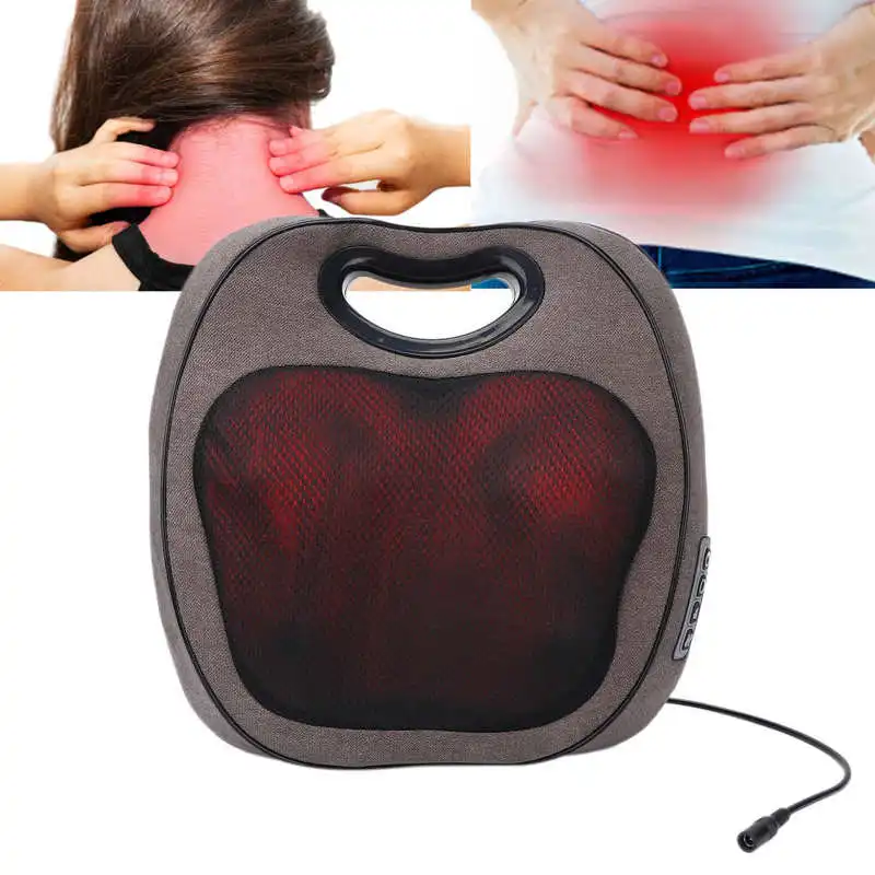 

Electric Car Home Kneading Massage Pillow Multifunction Entire Body Massager Cushion (US Plug 100‑240V )