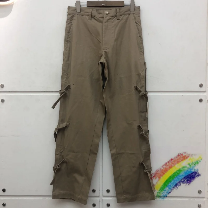 

Elastic Multiple Straps Cargo Pants Men Women Best Quality Joggers Drawstring Sweatpants Casual Pants Overalls Trousers