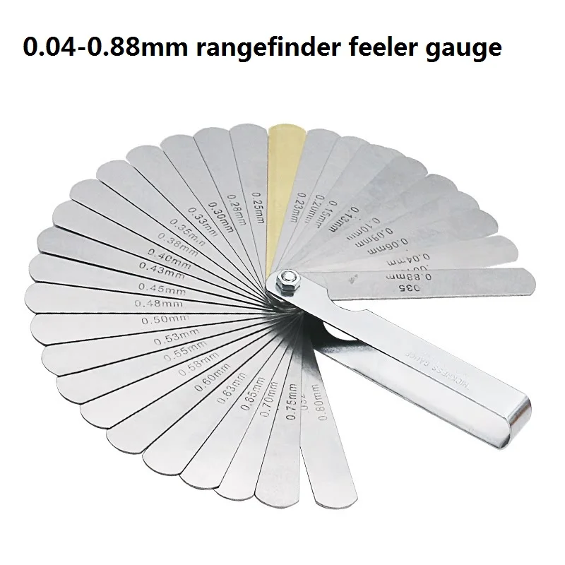 

32Pcs Blades Metric Feeler Gauge High Precision 0.04-0.88 Thickness Gages Gap Filler Feeler Gauges Woodworking Measuring Tool