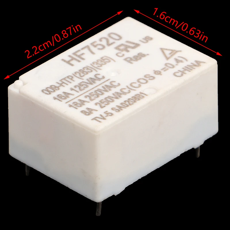 HF7520 / 009-HTP Высокая нагрузка 10 А/16 А Нормально открытый 4-контактный просо с