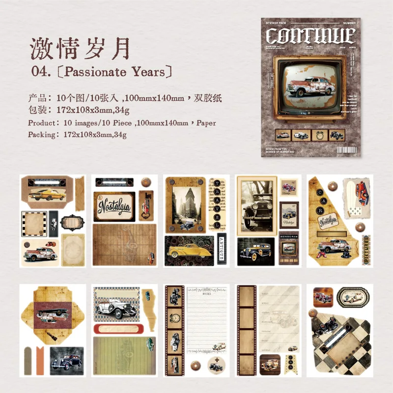 

Набор стикеров Alideco 10 шт.