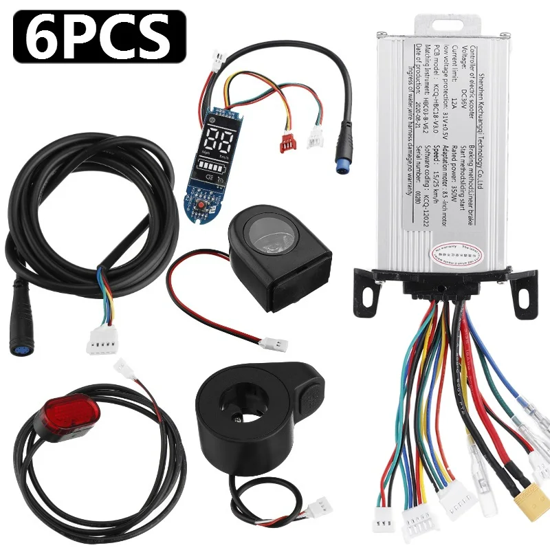 

6PCS Electric Bike Controller 36V 350W DC Motor Brushless Controller With LCD Display Panel For Xiaomi/Ninebot E-bike Scooter