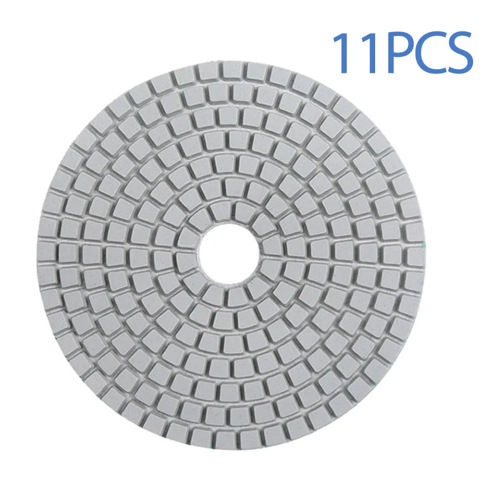 

Grinding Repairing Shaping Cleaning Diamond Polishing Pads Glass Granite Marble Quartz Stone Wet Dry 10set 4 Inch