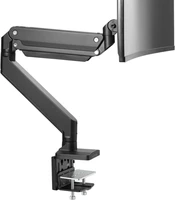 avlt single 13 43 monitor arm desk mount fits one flatcurvedul