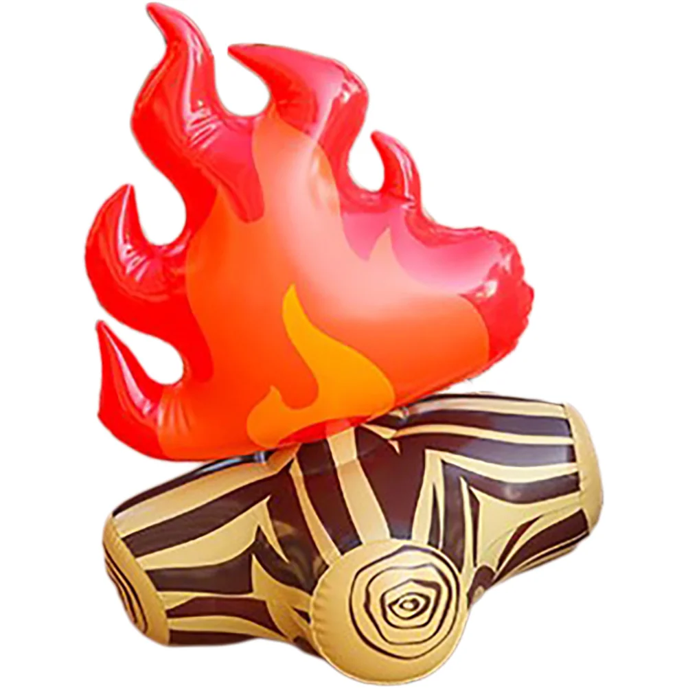 Надувное пламя модель двора реквизит ПВХ костер кемпинг вечеринка искусственный