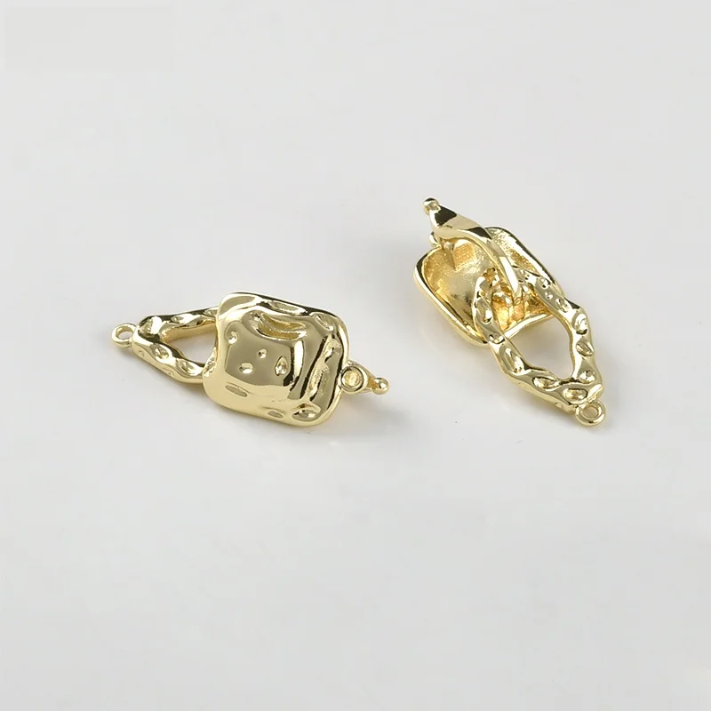 4K гальваническое настоящее золото Цвет фиксации прямоугольной жемчужной пряжки