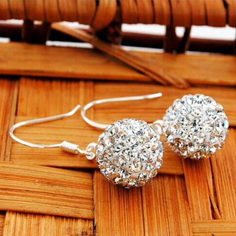 

10MM Soft Amoy Full Diamond Ball Ladies Earrings