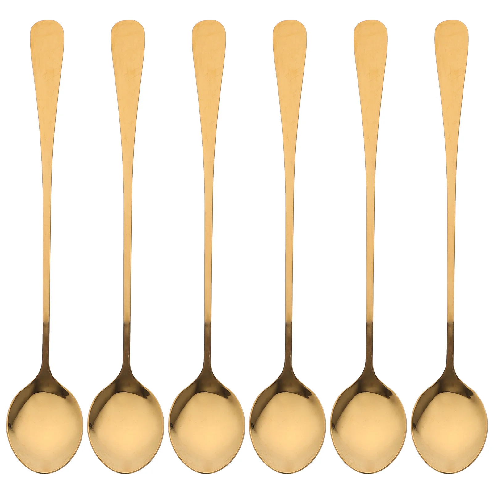 

6pcs Espresso Stainless Steel Spoons Coffee Spoons Stainless Steel Long Spoons for Dessert