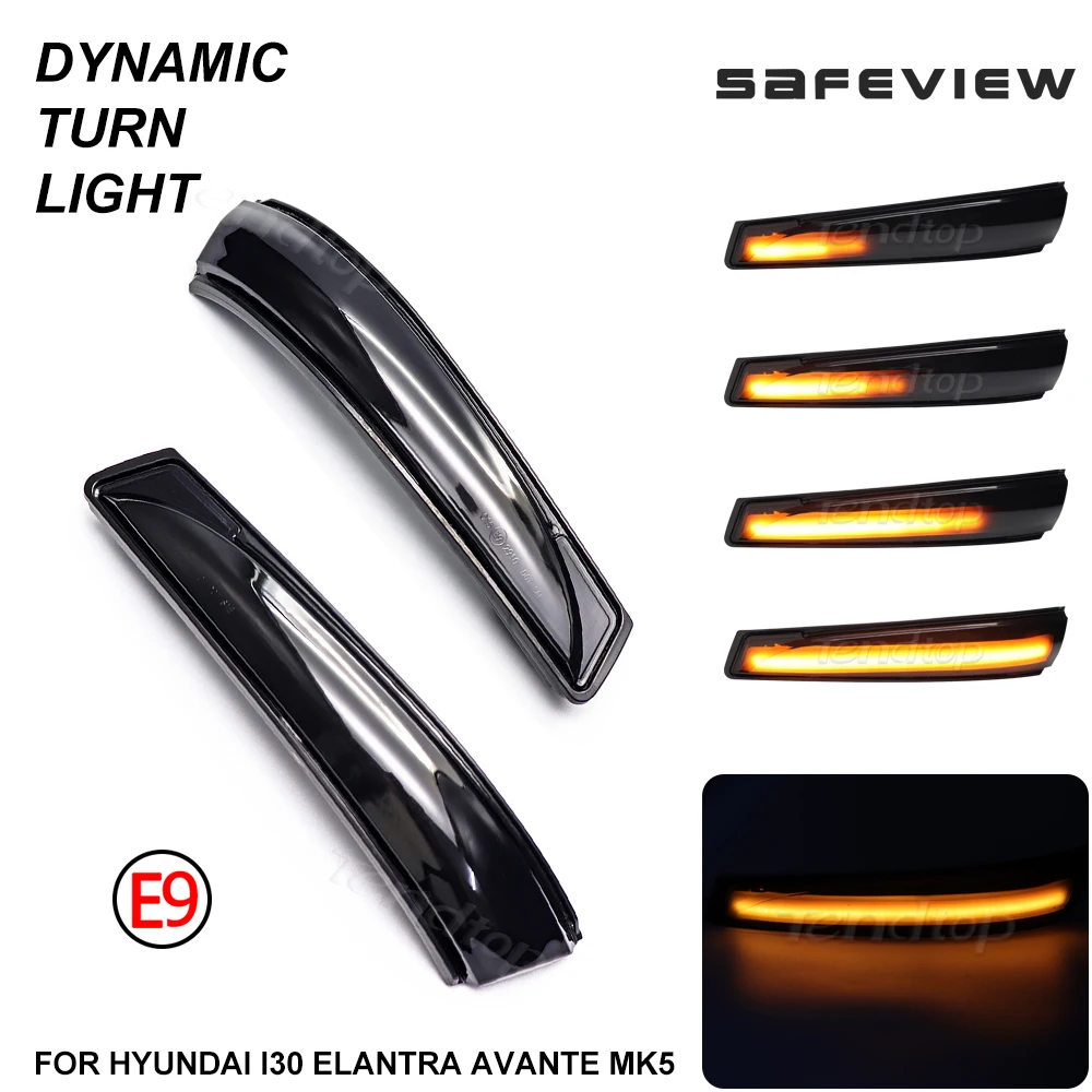 Dynamic Blinker Turn Signal Light For Hyundai Elantra GT Avante MK5 MD UD Veloster i30 GD 2011-2015 LED Direction Indicator Lamp