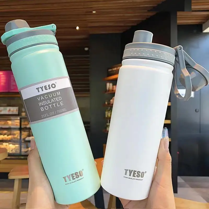 

530/750ML Portable Thermos Bottle Stainless Steel Vacuum Flask Insulated Water Bottle Travel Cup Coffee Mug Sports Water Bottle