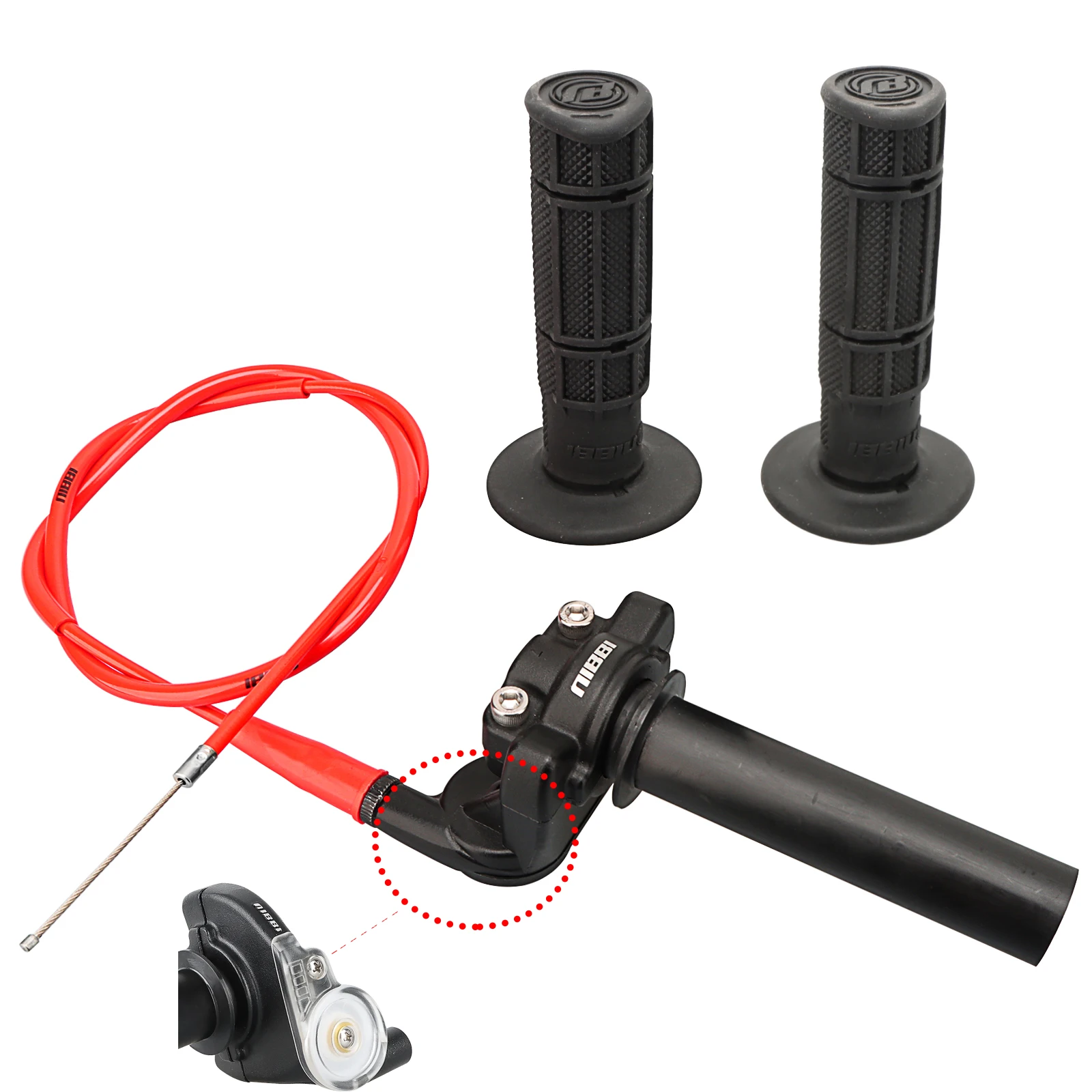 

Рукоятка дроссельной заслонки мотоцикла с кабельной линией, 22 мм