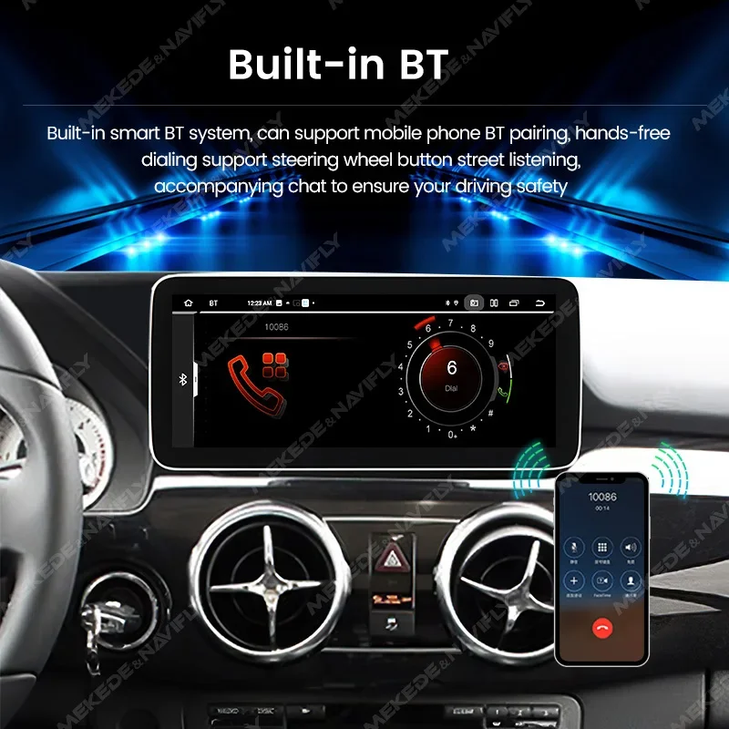 MN-X Android 14 до 8-ЯДЕР 12+512ГБ автомагнитола For Mercedes Benz GLK Class benz X204 2008-2015 Штатная