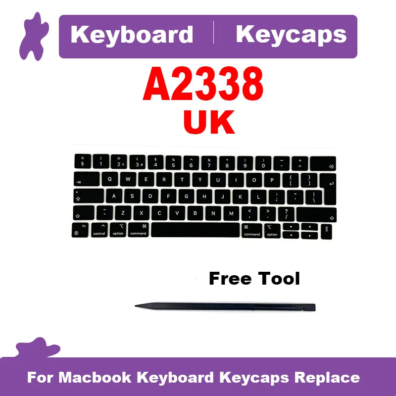 Новая клавиатура для ноутбука A2338 Macbook Pro Retina 13 дюймов M1 M2 в Великобритании и