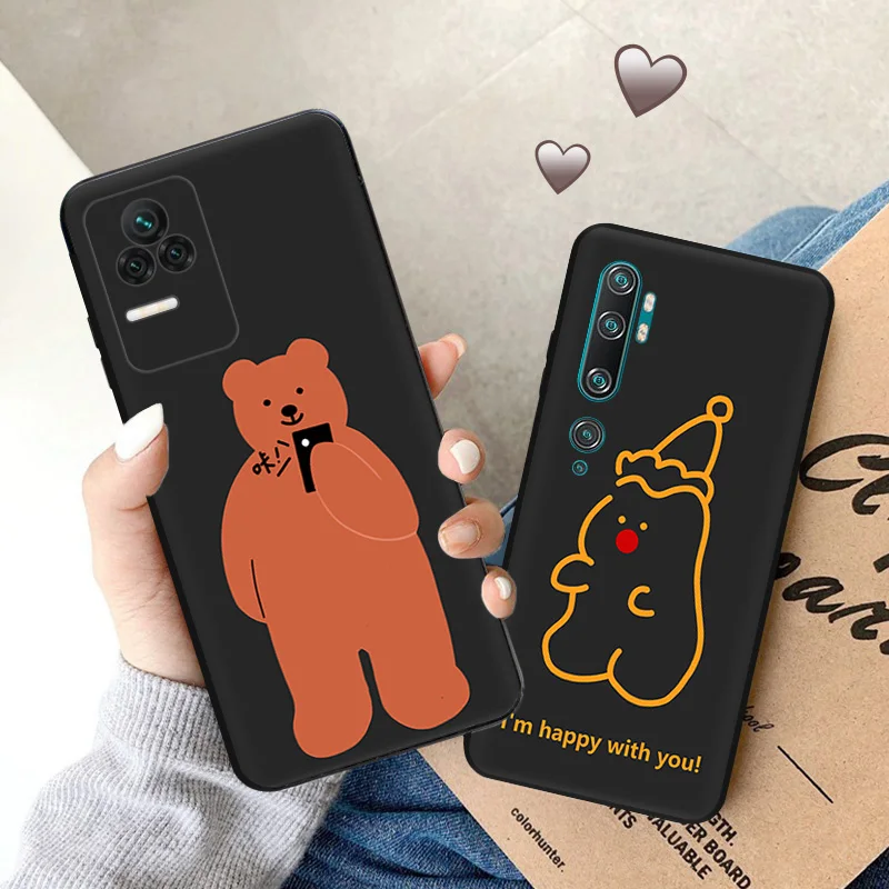 Ультратонкий черный чехол для телефона Redmi Note11 11s A1 A2 Plus K60 K50 K40 Xiaomi 14 11t 11 Lite CC9 Pro