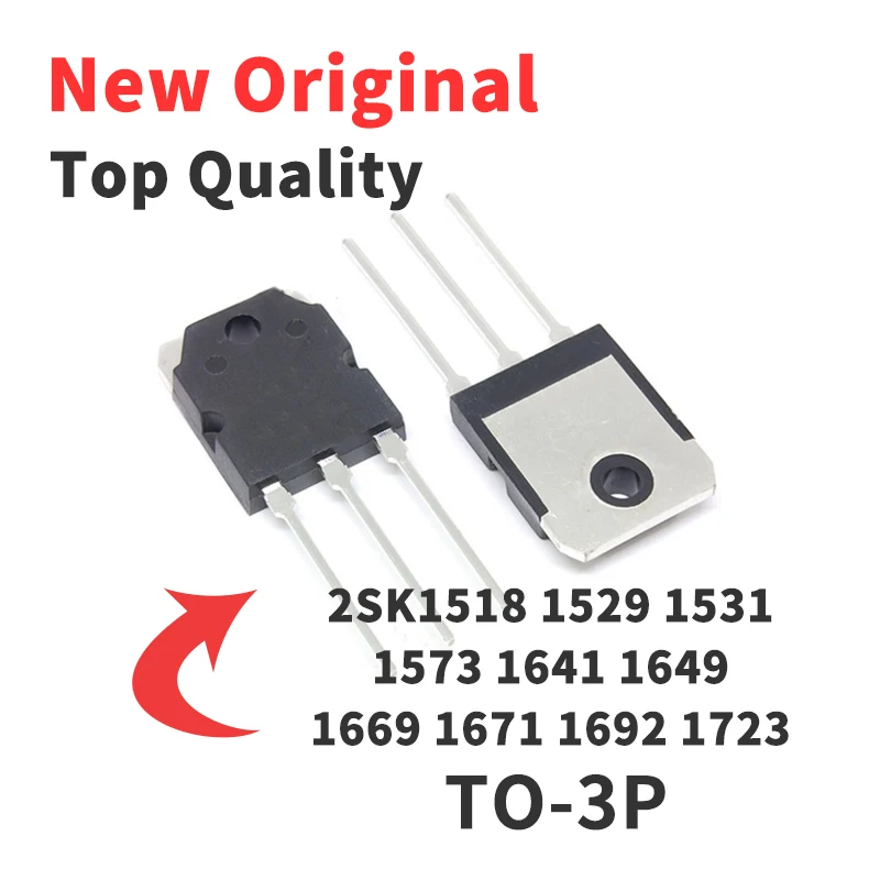 

5 Pieces 2SK1518 2SK1529 2SK1531 2SK1573 2SK1641 2SK1649 2SK1669 2SK1671 2SK1692 2SK1723 TO-3P Chip IC Brand New Original