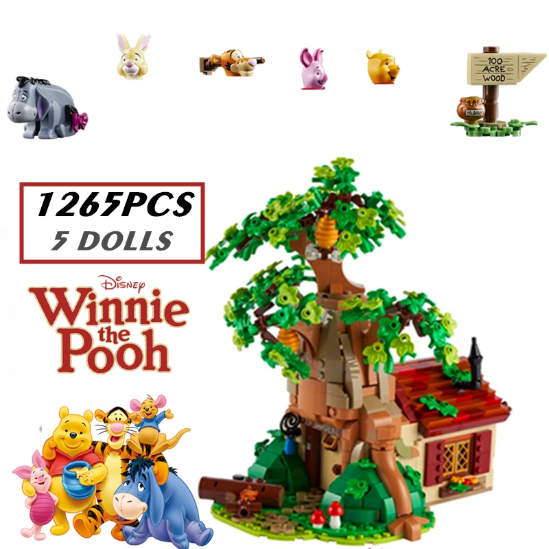 

21326 Disney 1265PCS Winnie The Pooh Tree House Bear Building Blocks Bricks Toys Kids Children Birthday Gifts 7178 61326