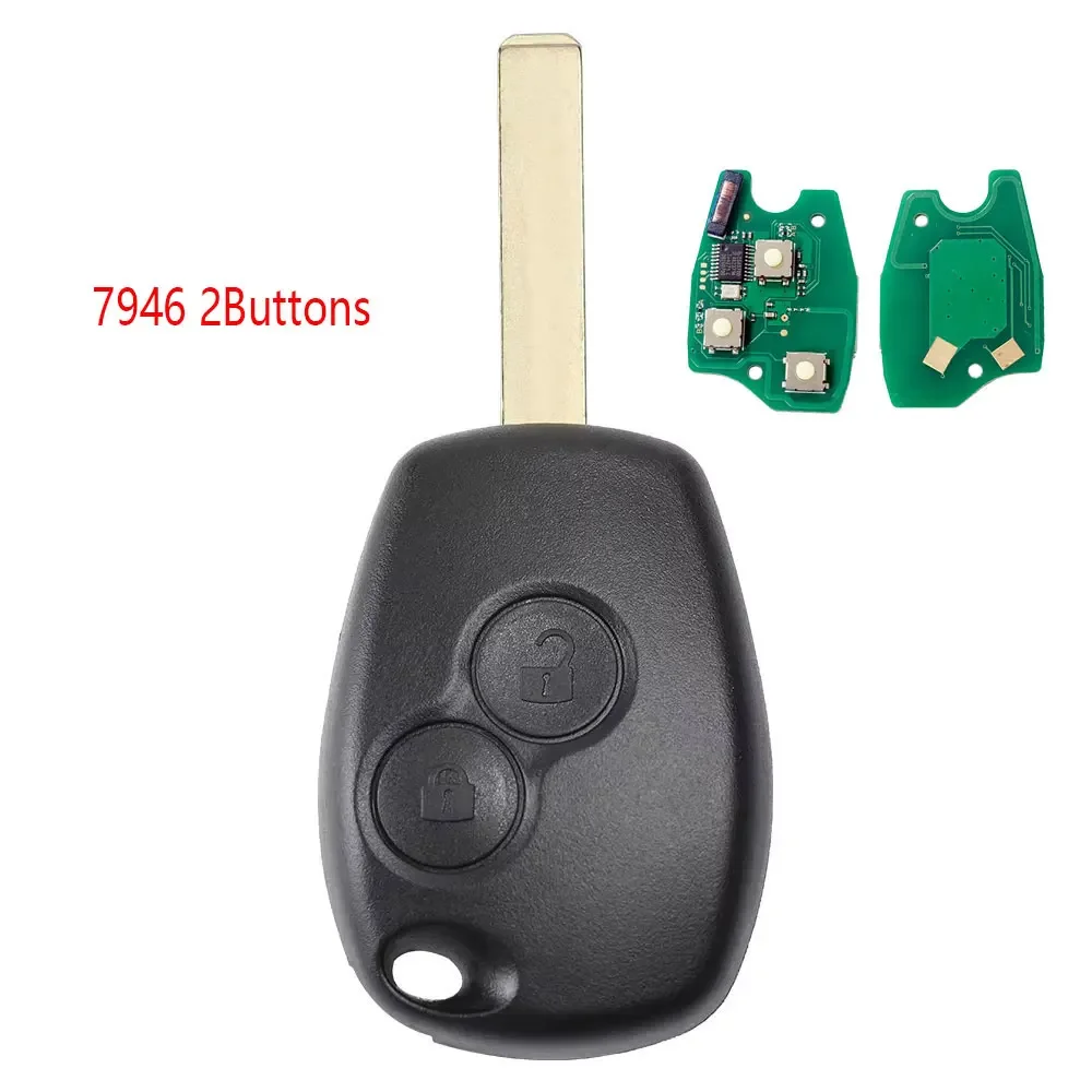 

5 шт. Kgreat автомобильный дистанционный ключ для Renault Duster Modus Clio 3 Twingo DACIA Logan Sandero Kangoo 433 МГц 7946/7947 ID46 чип