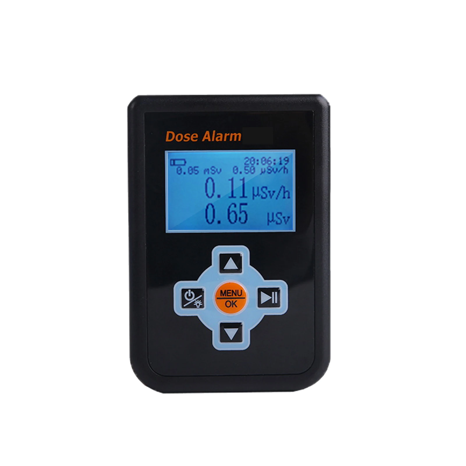 Portable Radiation Tester Digital Backlight Dose Alarm X/γ/β Ray Detecting DER Display Geiger Counter Dosimeter Monitor