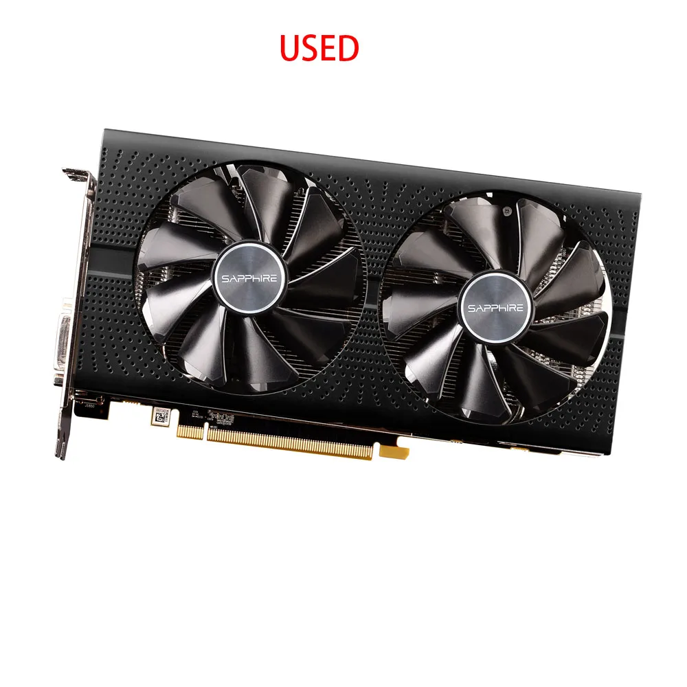 Видеокарта SAPPHIRE RX 580, 8 ГБ, 500 бит, GDDR5, графические карты для AMD RX серии, карты VGA RX580, DisplayPort DVI