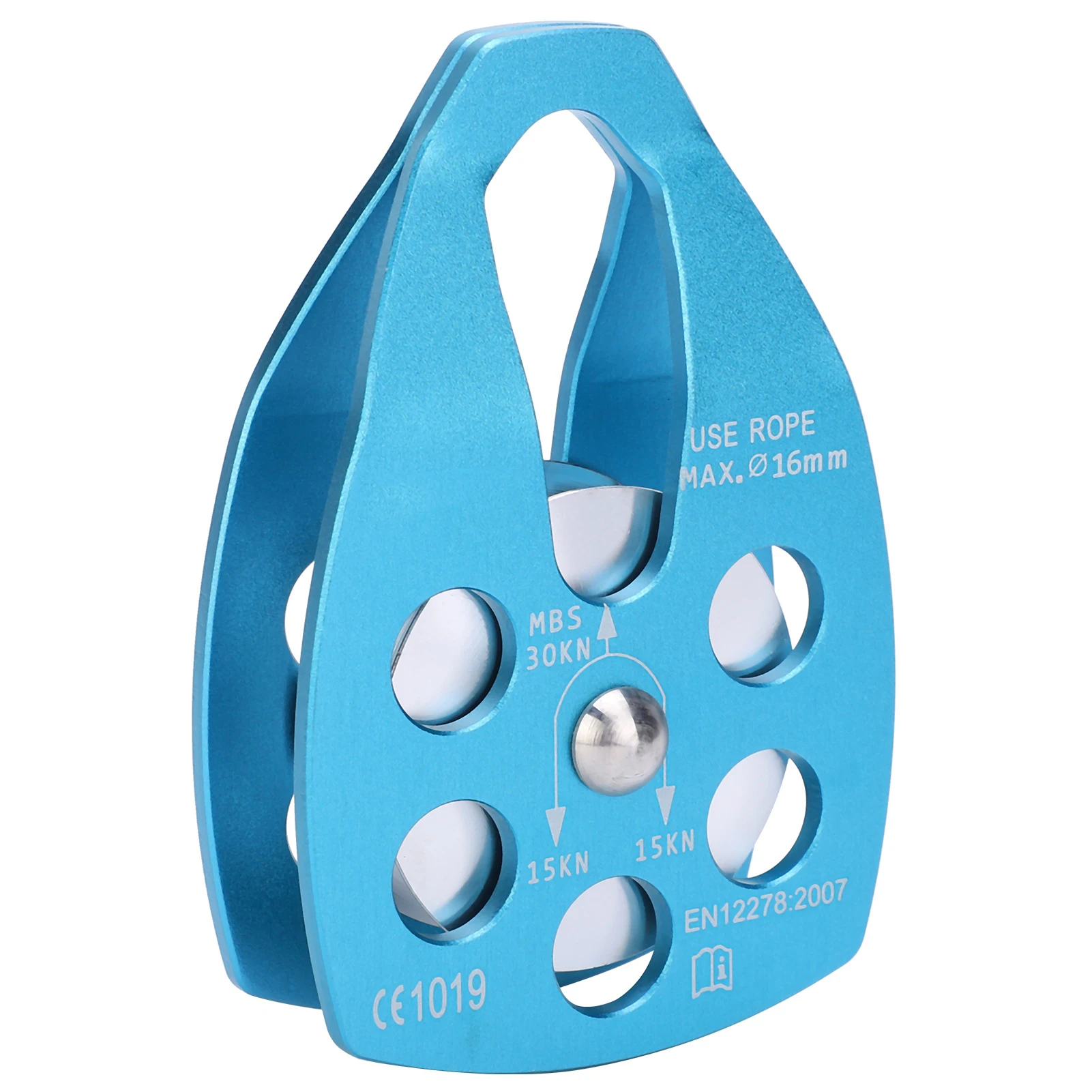 

Outdoor Mountaineering Climbing Large Sideplate Single Sheave Aluminum Rope Pulley