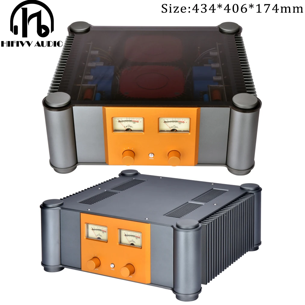 

400W FM155 Preamplifier Combined Amplifier Of HiFi Sound Audio speaker System With Amp w/VU level Meter K1529/J200 Output triode