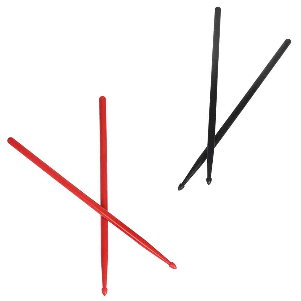 

2 Pairs Oval Tip Drumstick Tools Kids Music Percussion Sticks Mallets Plastic 5a Drumsticks PlasticPercussion