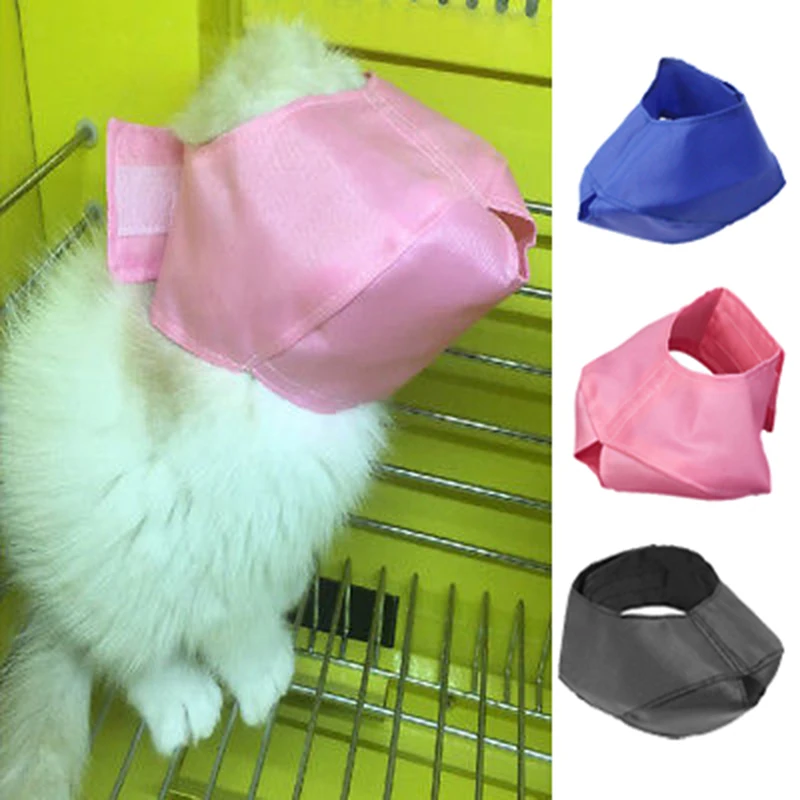 

Anti Bite Cat Muzzles Nylon Cat Grooming Muzzle Washable Cats Accessories Pets