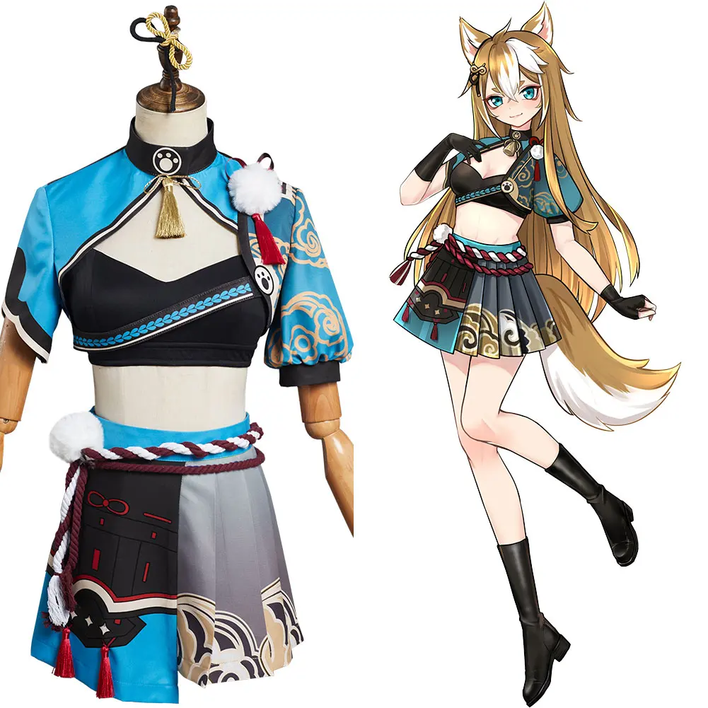

Genshin Impact Hina Goro Cosplay Costume Outfits Halloween Carnival Suit