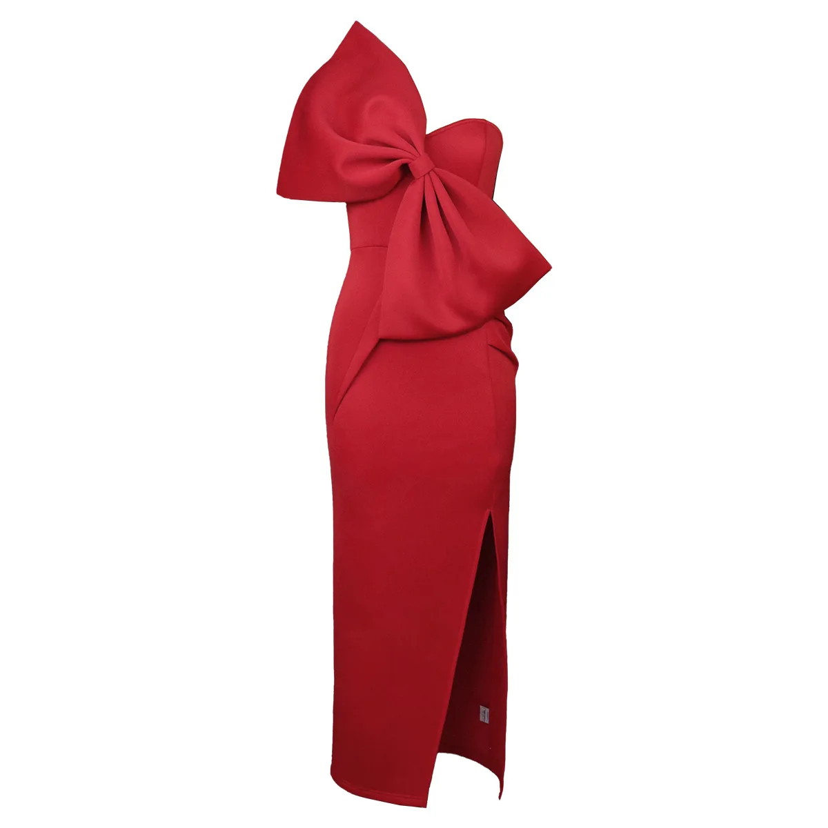 Plus Size Women Evening Dress Bow Sleeveless Elegant Pretty Cloth Female Luxury Long Robe 2023 Summer Trendy Party New In Dress