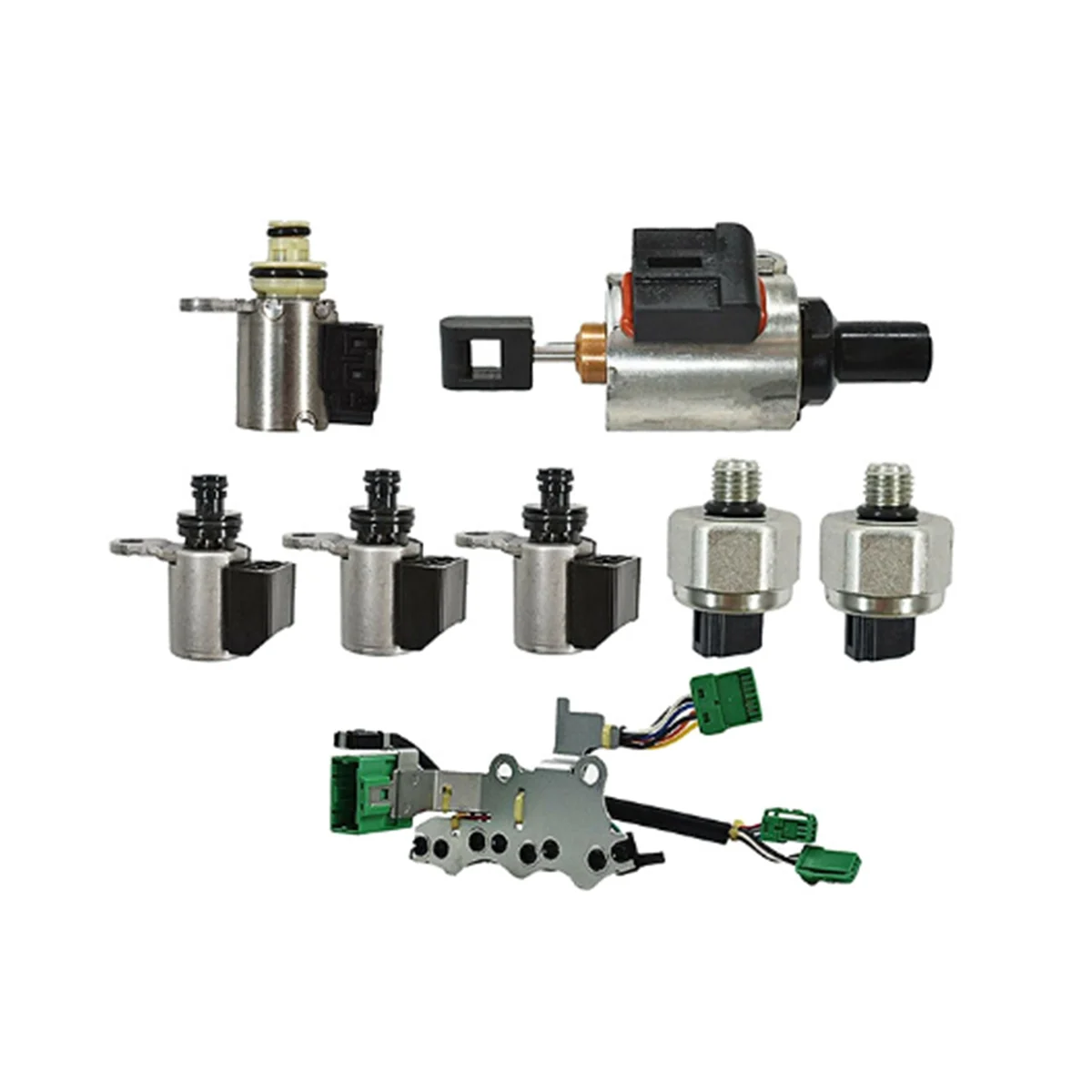 

JF011E RE0F10A CVT Transmission Solenoid Kit Duel Switches Stepper Motor for Nissan Dodge Jeep Patriot Mitsubishi