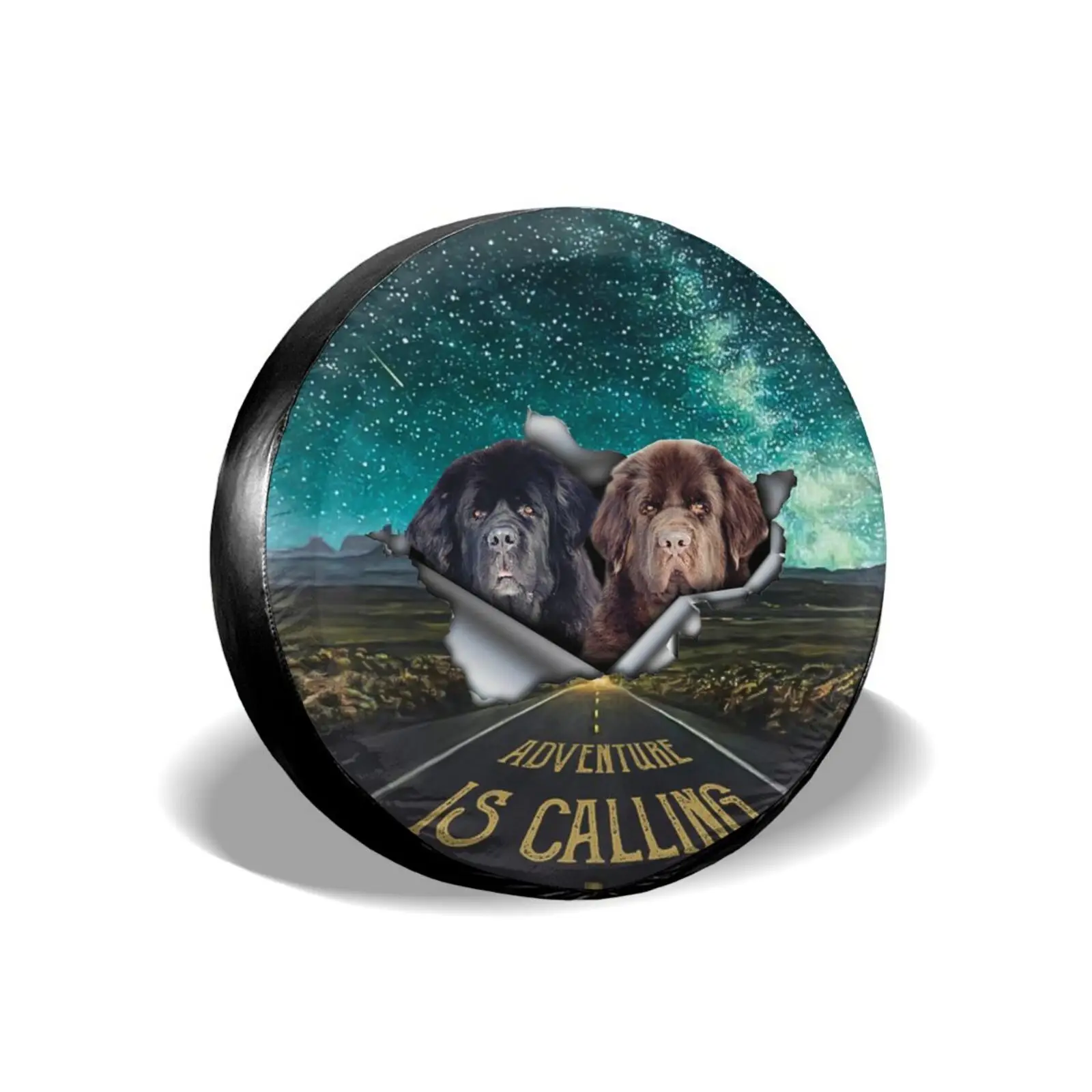 

Compass Tire Cover Universal Spare Wheel Tire Cover Wheel Covers for Trailer RV SUV Truck Camper Travel Trailer