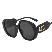 new round sunglasses women 2022 luxury brand designer oversized sun glasses retro shades for women vintage zonnebril dames