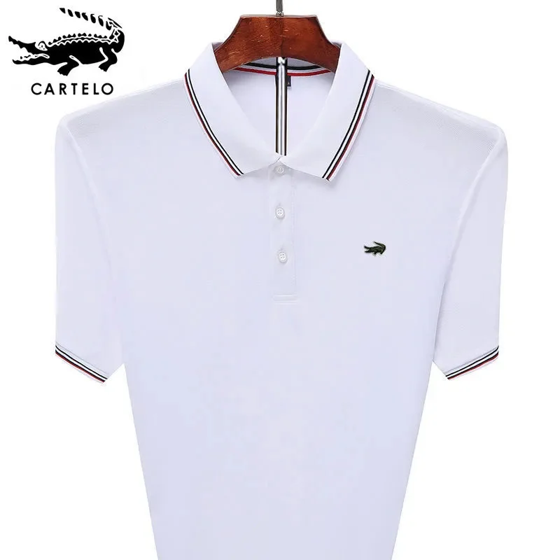 

2022 Men's Embroidered Polo Shirt Cartelo Brand T-Shirt Summer New Business Casual High Quality Men's Lapel Shirt