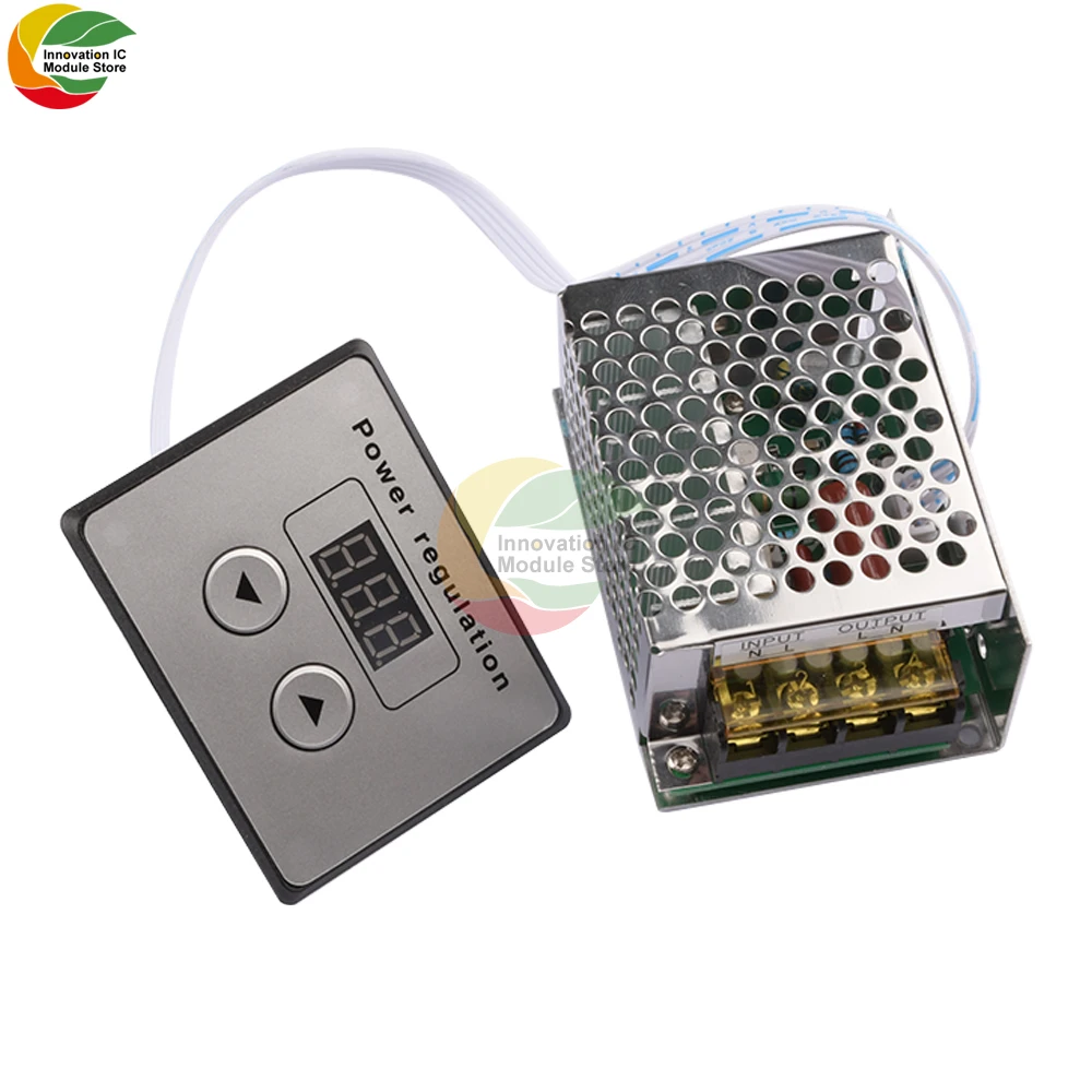 

AC 220V 4000W SCR Controller Thyristor Digital Control Electronic Voltage Regulator for Electric Furnaces Water Heaters