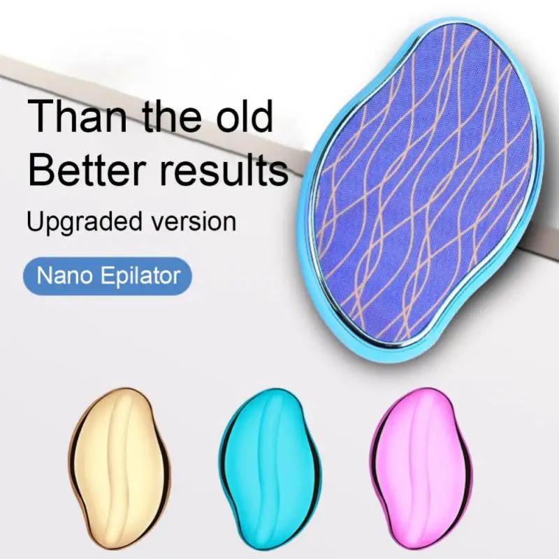 

New Crystal Physical Hair Removal Eraser Glass Hair Remover Painless Epilator Easy Cleaning Reusable Body Care Depilation Tools