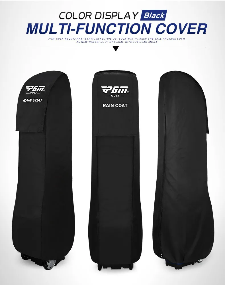PGM Brand Golf Bag Rain Cover Waterproof Anti-ultraviolet Sunscreen Anti-static Raincoat Dust Bag Protection Cover 2 Color