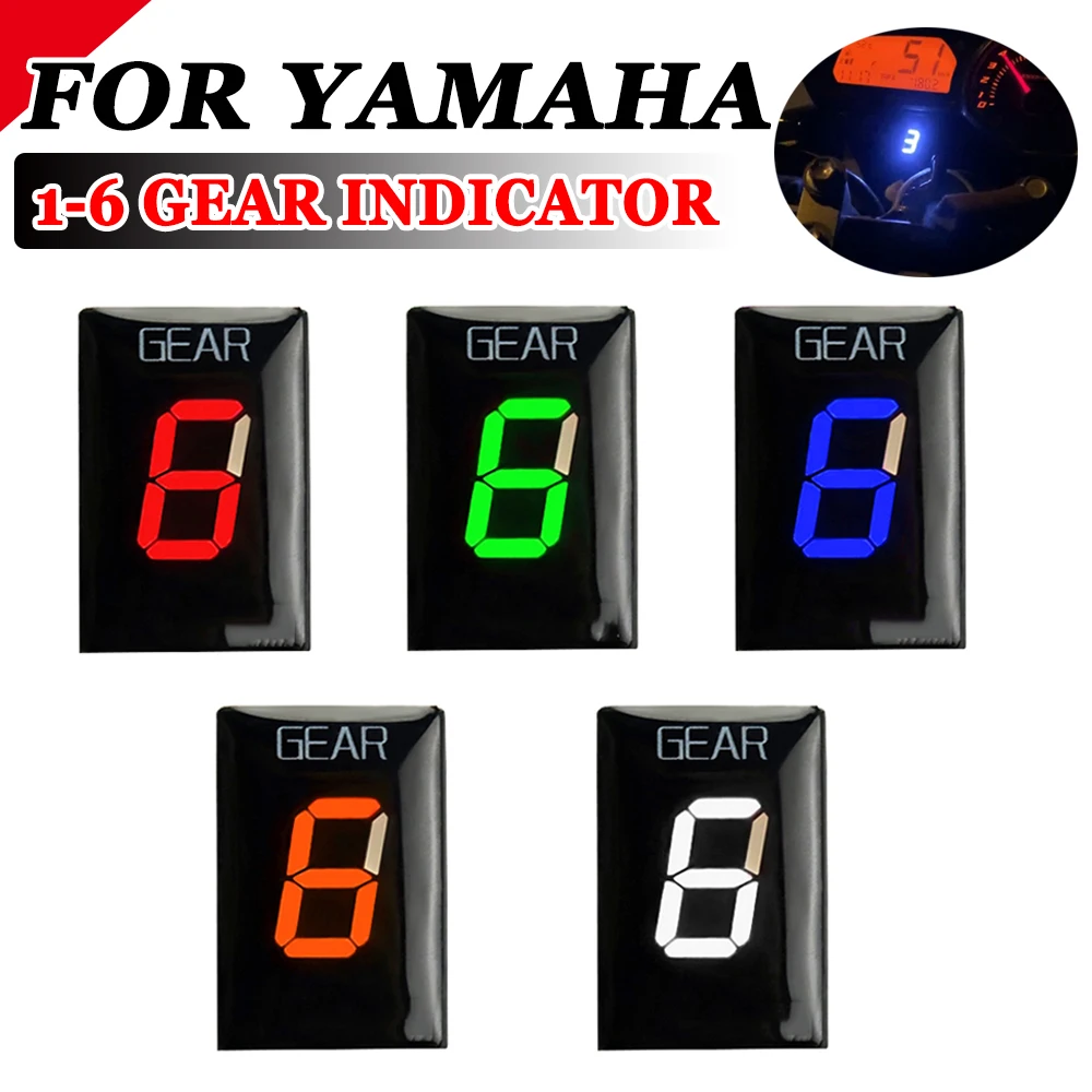 Индикатор переключения скоростей для мотоцикла 1-6 для двигателя Yamaha EFI FJR1300 FZS1000 WR250R WR250X Xvs1300A Xt660