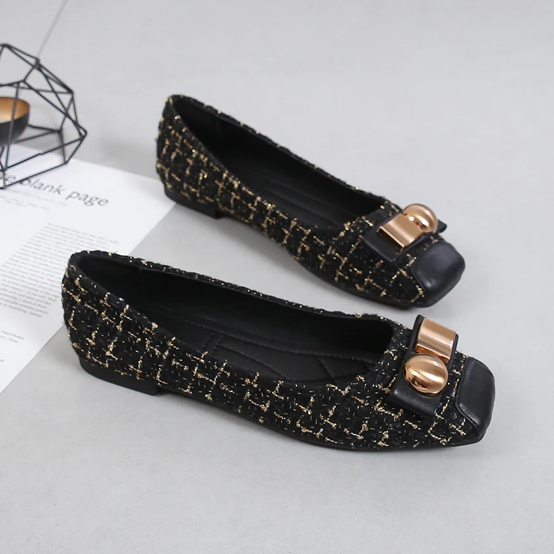 Hot Selling Plus Size 41-44 Women's Pumps Flat Ladies Luxury Shoes